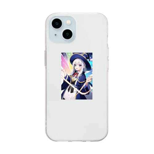 キュートな女の子 Soft Clear Smartphone Case