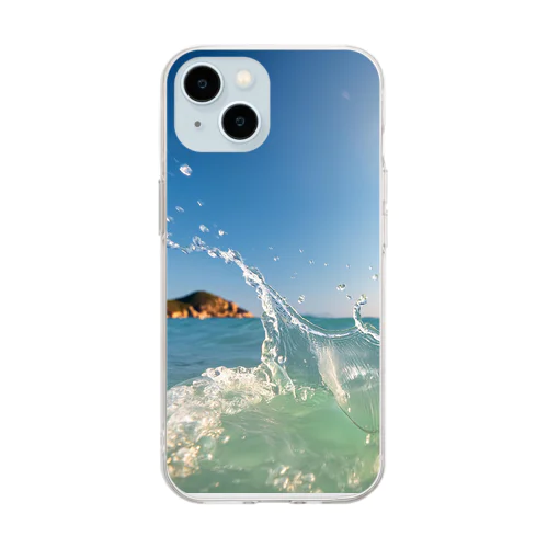 暑い日本の夏 Soft Clear Smartphone Case