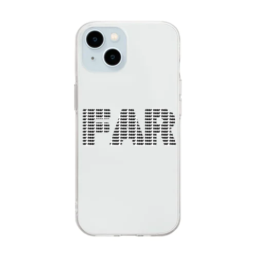 遠い↔近い　英語Ver. Soft Clear Smartphone Case