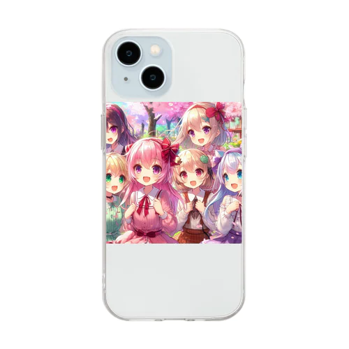 美少女 Soft Clear Smartphone Case