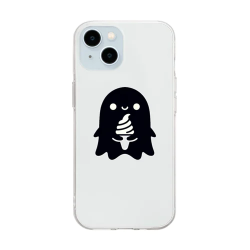 お化けのキューちゃん Soft Clear Smartphone Case