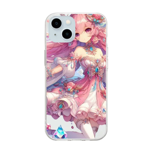 スライム娘「ジェム」 Soft Clear Smartphone Case