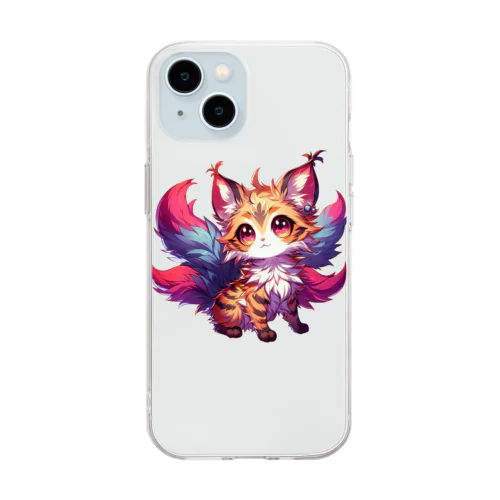 神秘的な猫✨ Soft Clear Smartphone Case