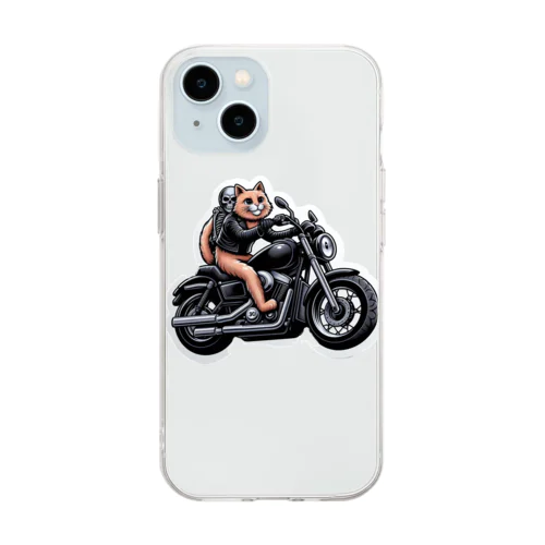 ネコライダー Soft Clear Smartphone Case