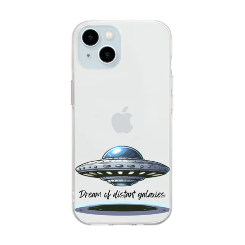 宇宙冒険UFO 01 Soft Clear Smartphone Case