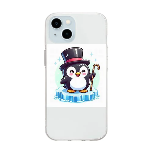 男爵ペンギン Soft Clear Smartphone Case