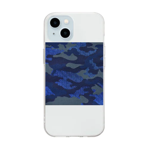 迷彩柄（７） Soft Clear Smartphone Case