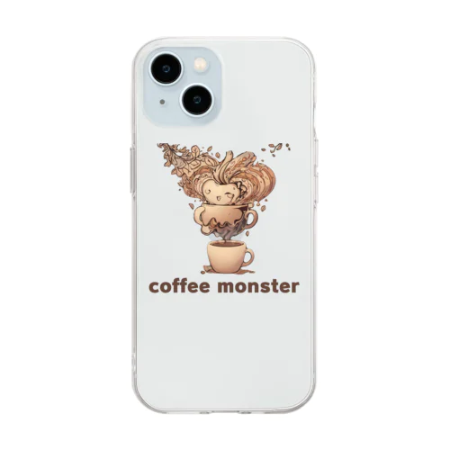 coffee monster Bourbon Soft Clear Smartphone Case
