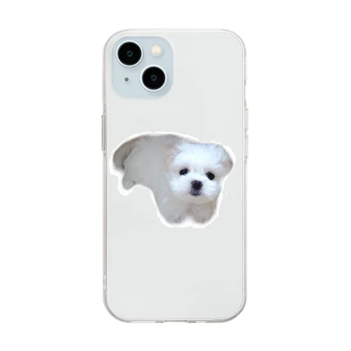 ミルクが家族になった日🐶 Soft Clear Smartphone Case