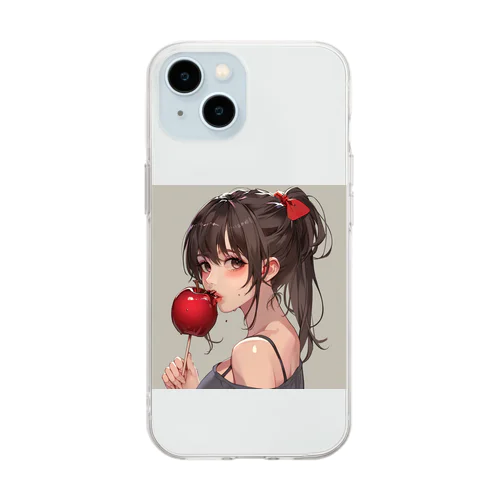 リンゴ飴娘　Tomoe bb 2712 Soft Clear Smartphone Case