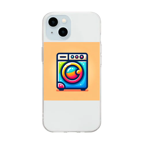カラフルセンタクキ Soft Clear Smartphone Case