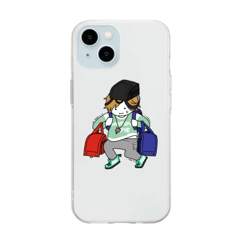 じゃんけんで負けた鍵っ子 Soft Clear Smartphone Case