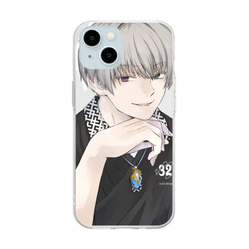 えむさんイラスト Soft Clear Smartphone Case