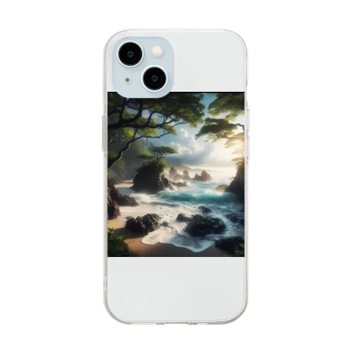 一人の時間 Soft Clear Smartphone Case