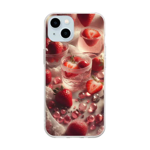 いちご Soft Clear Smartphone Case