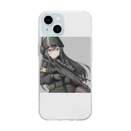 戦う乙女シリーズ 黒瀬 かなた Soft Clear Smartphone Case