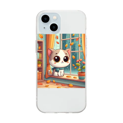 猫 Soft Clear Smartphone Case