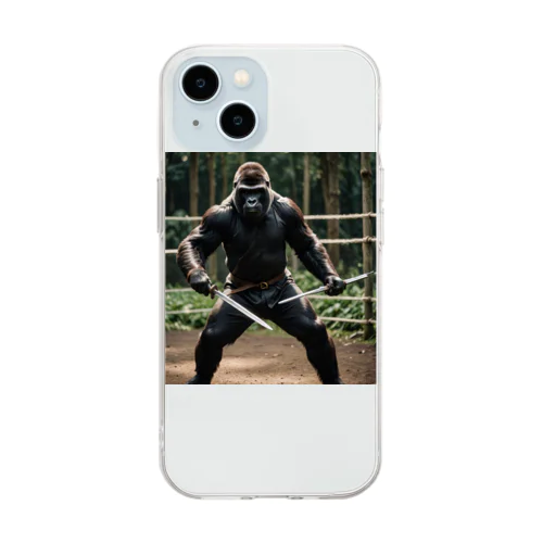 狂戦士ゴリラ Soft Clear Smartphone Case