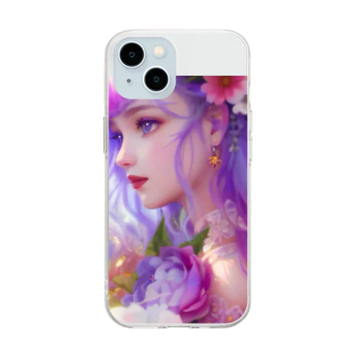 The universe is protecting you from the bottom of your heart. Soft Clear Smartphone Case