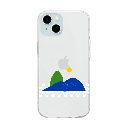 シュガーロフ・マウンテン（Day/背景透明） Soft Clear Smartphone Case