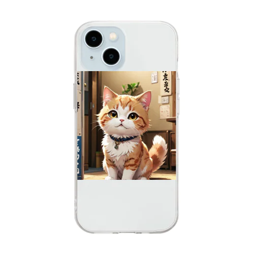 こねこ Soft Clear Smartphone Case