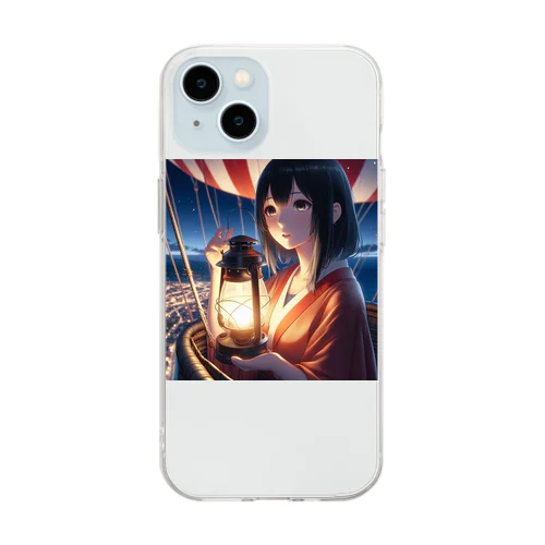 夜間飛行 Soft Clear Smartphone Case