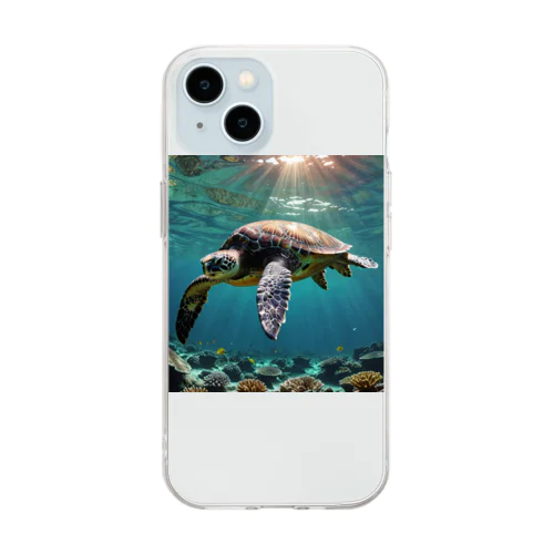 Sea Turtle Soft Clear Smartphone Case