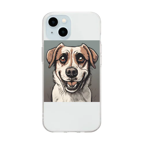 頼れる犬グッズ Soft Clear Smartphone Case