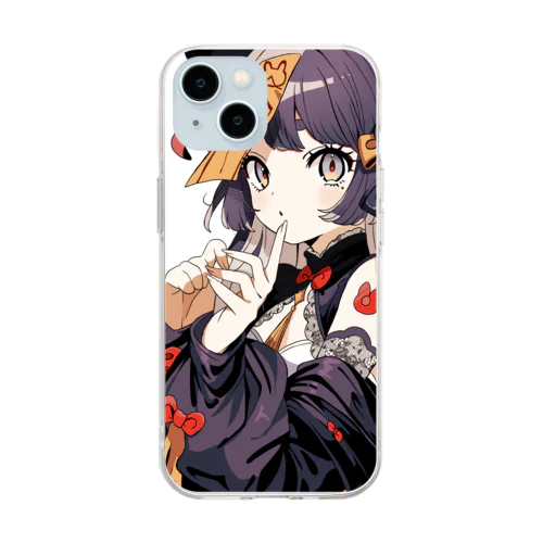 キツネキョンシーちゃん Soft Clear Smartphone Case