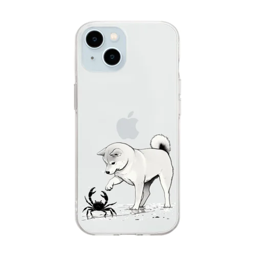 Paws vs Claws インクラインアート Soft Clear Smartphone Case