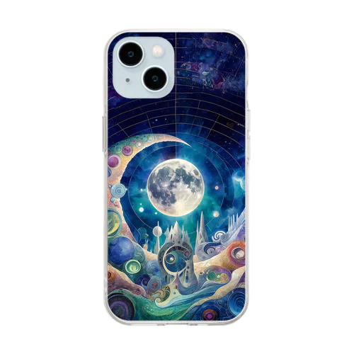 moon（スマホケース） Soft Clear Smartphone Case