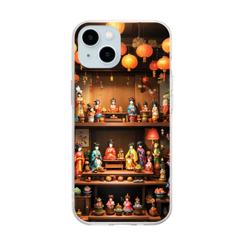 Hinamatsuri　ひな祭り Soft Clear Smartphone Case