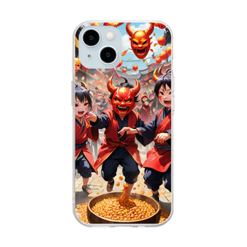 Setsubun　節分 Soft Clear Smartphone Case