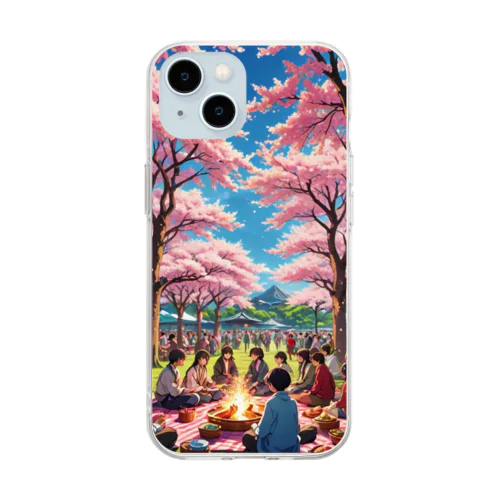 Hanami　花見 Soft Clear Smartphone Case