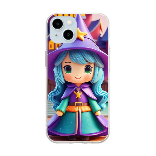 魔法の城の小さな魔女 Soft Clear Smartphone Case