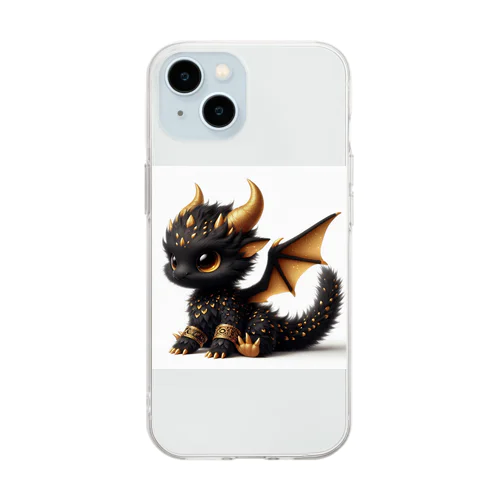 ベビーブラックドラゴン Soft Clear Smartphone Case