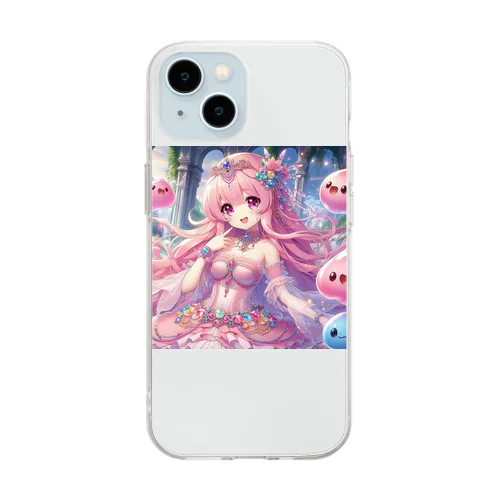 スライム娘「ジェム」 Soft Clear Smartphone Case