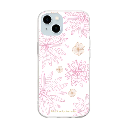 可憐なお花 Soft Clear Smartphone Case