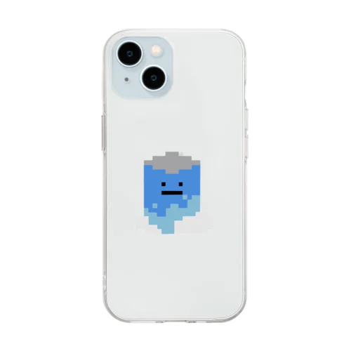 虚無ソーダ レトロゲームver. Soft Clear Smartphone Case