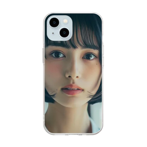 アイドルグループ『井天井坂２３』のキャプテン。天城かれん Soft Clear Smartphone Case