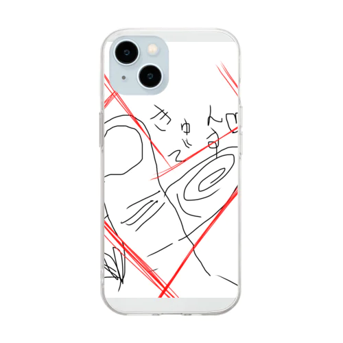 ユルきゅんです。 Soft Clear Smartphone Case