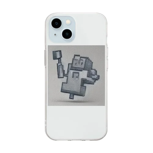 ロボット Soft Clear Smartphone Case