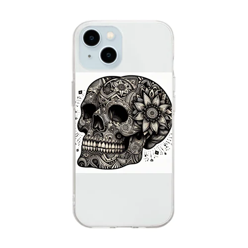 SKULL002 Soft Clear Smartphone Case