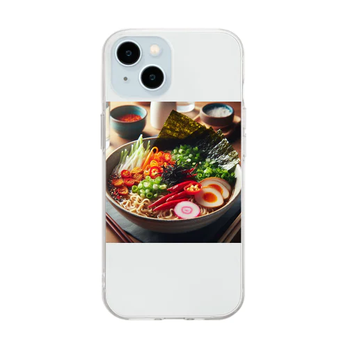 ラーメンレボリューション Soft Clear Smartphone Case