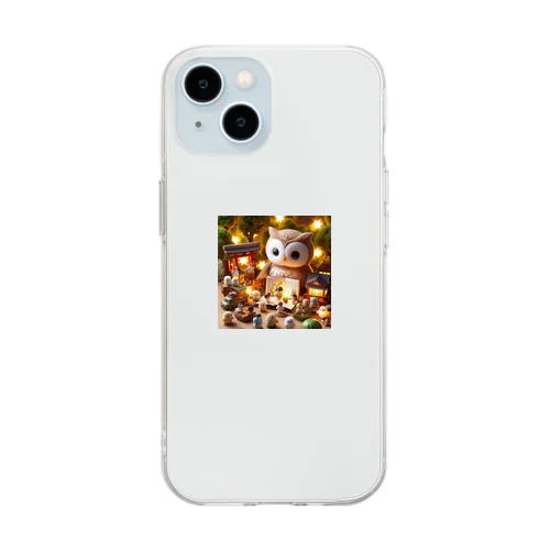 おうるくん Soft Clear Smartphone Case