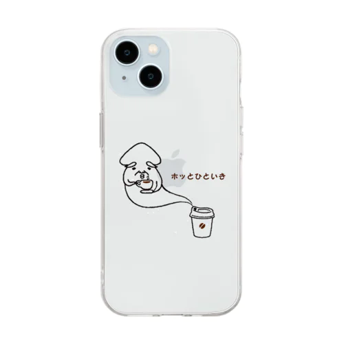 ホッとひといき Soft Clear Smartphone Case