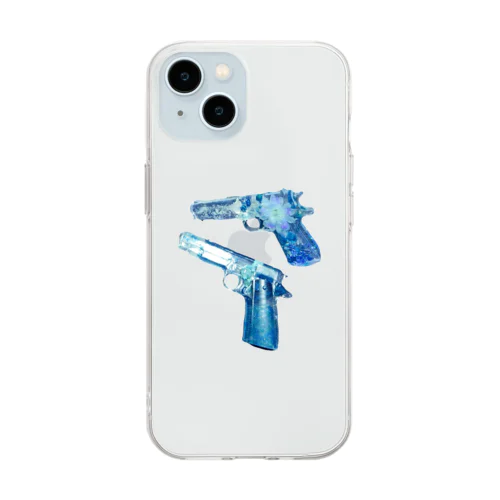 拳銃！ Soft Clear Smartphone Case