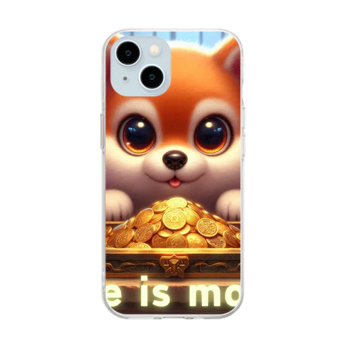 番犬わんこ Soft Clear Smartphone Case