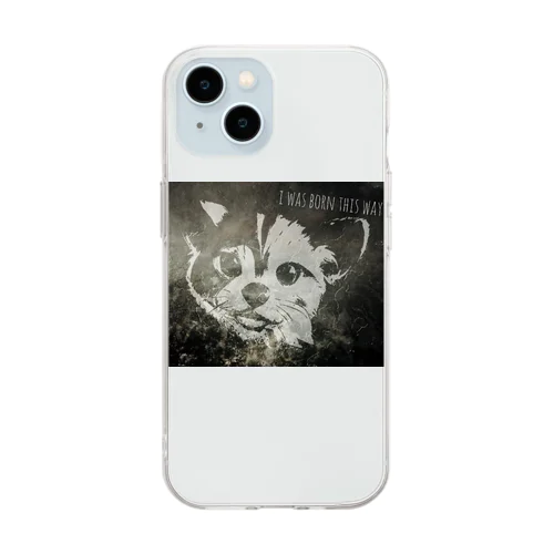 smiley cat Soft Clear Smartphone Case