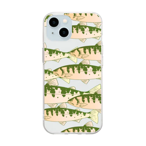 ヤマメの魚群 Soft Clear Smartphone Case